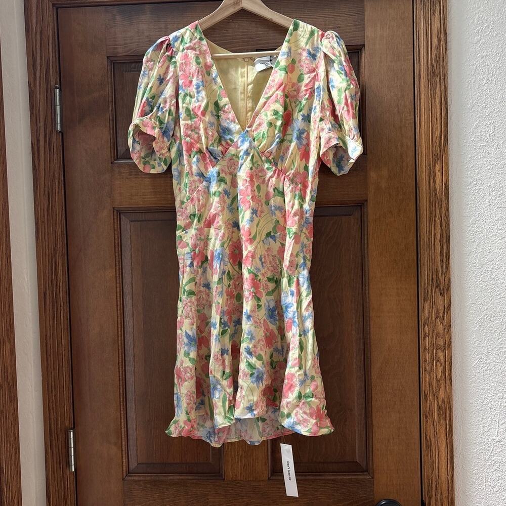 REFORMATION Naira Mini Dress in Spring Fling Size 8 NEW - Picture 4 of 8